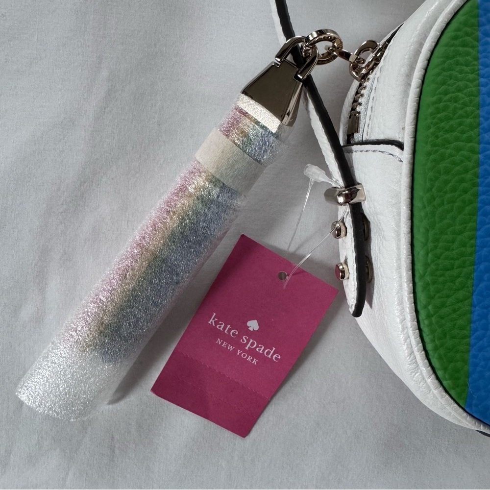 NWT Kate Spade Kourtney Rainbow Stripe Crossbody Camera Bag - Picture 4 of 16
